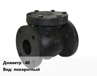 Клапан чугунный 40 поворотный